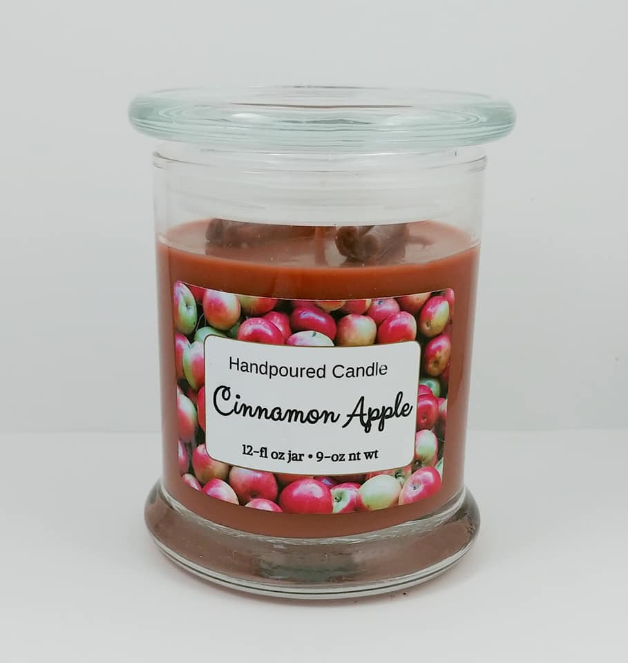 Cinnamon Apple- Handpoured Candle – Smellum Goodies